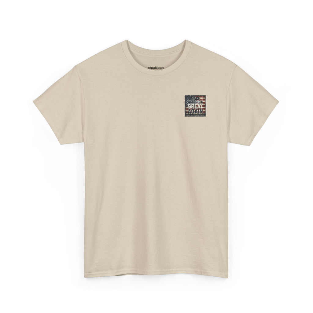 Make America Great Again T‑Shirt — Vintage Flag Patriotic Tee