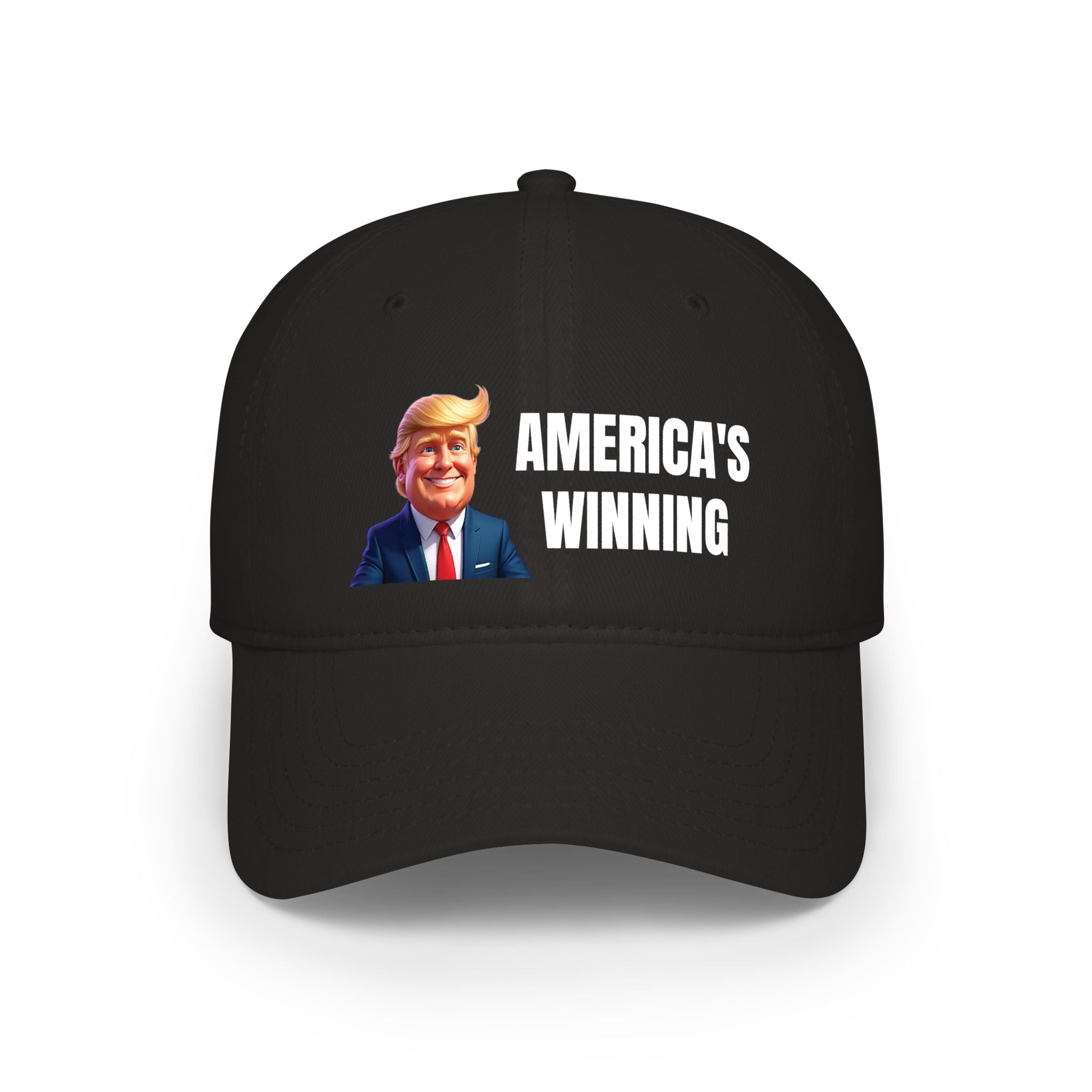 America's Winning Baseball Cap — Patriotic Trump Red Low Profile Hat