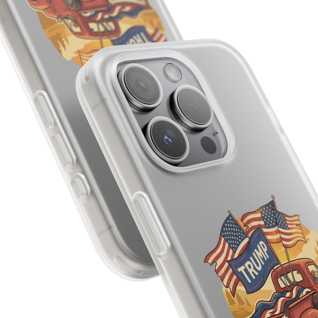 Trump Truck Phone Case — Patriotic MAGA Flag iPhone Case