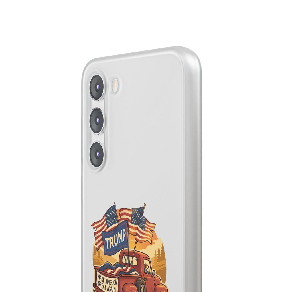 Trump Truck Phone Case — Patriotic MAGA Flag iPhone Case