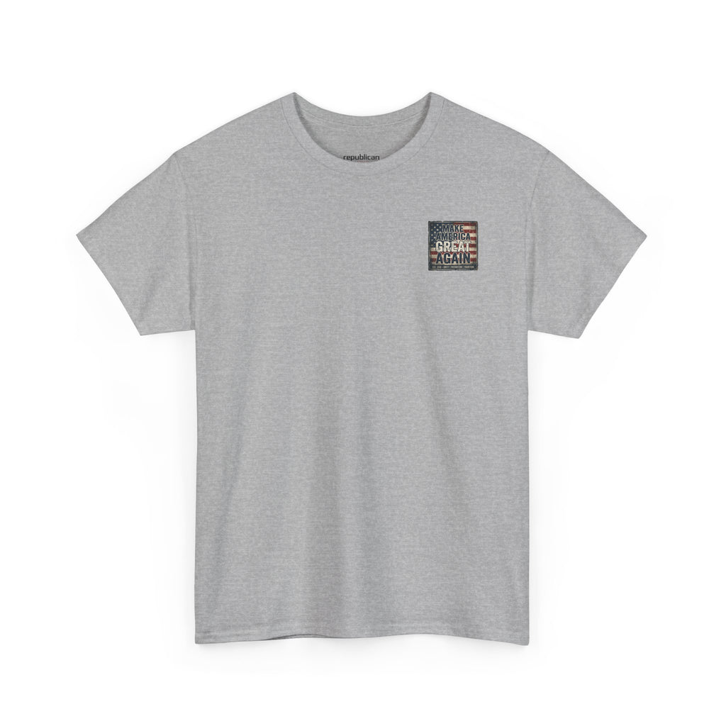 Make America Great Again T‑Shirt — Vintage Flag Patriotic Tee