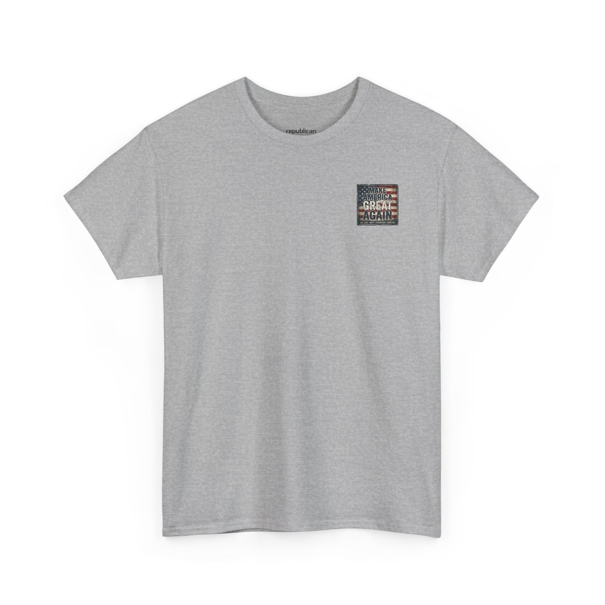 Make America Great Again T‑Shirt — Vintage Flag Patriotic Tee