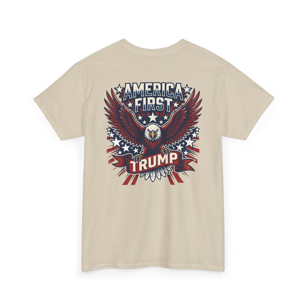 America First Eagle Tee — Patriotic Flag Graphic T-Shirt