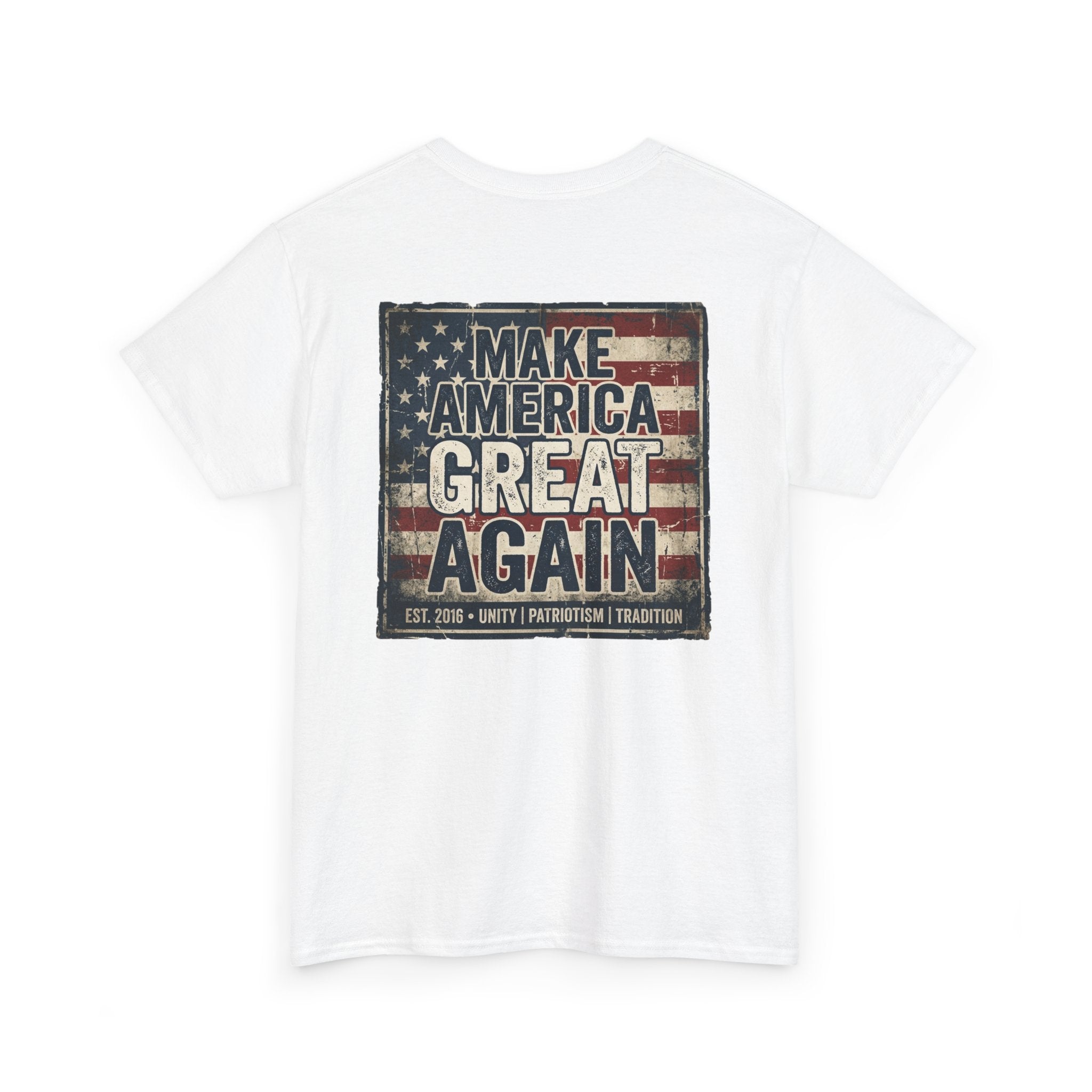 Make America Great Again T‑Shirt — Vintage Flag Patriotic Tee
