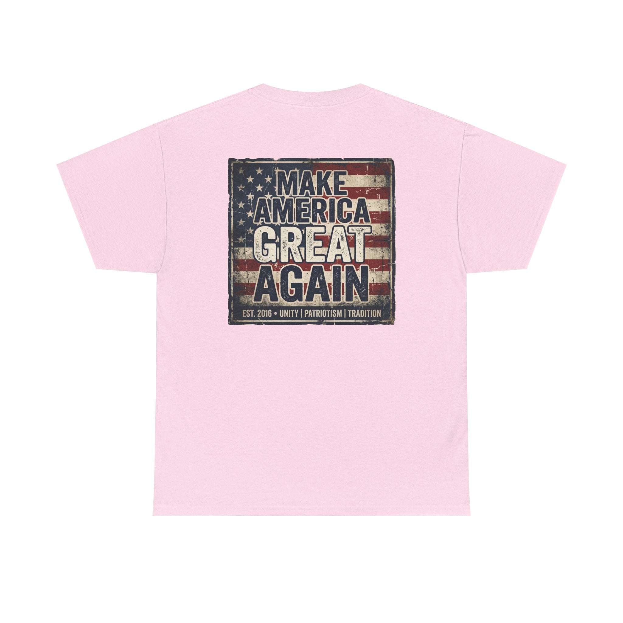 Make America Great Again T‑Shirt — Vintage Flag Patriotic Tee