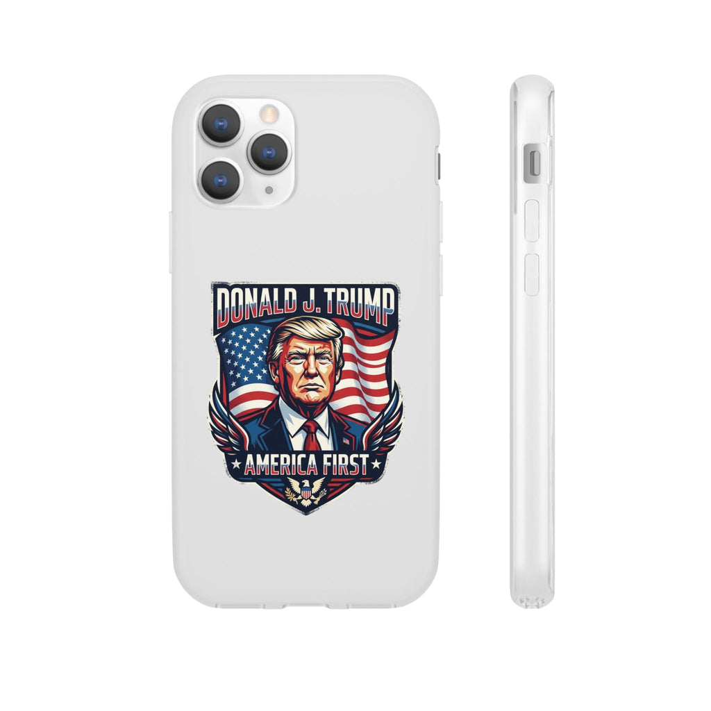 Political Phone Case — 'America First' Patriotic Shield Design