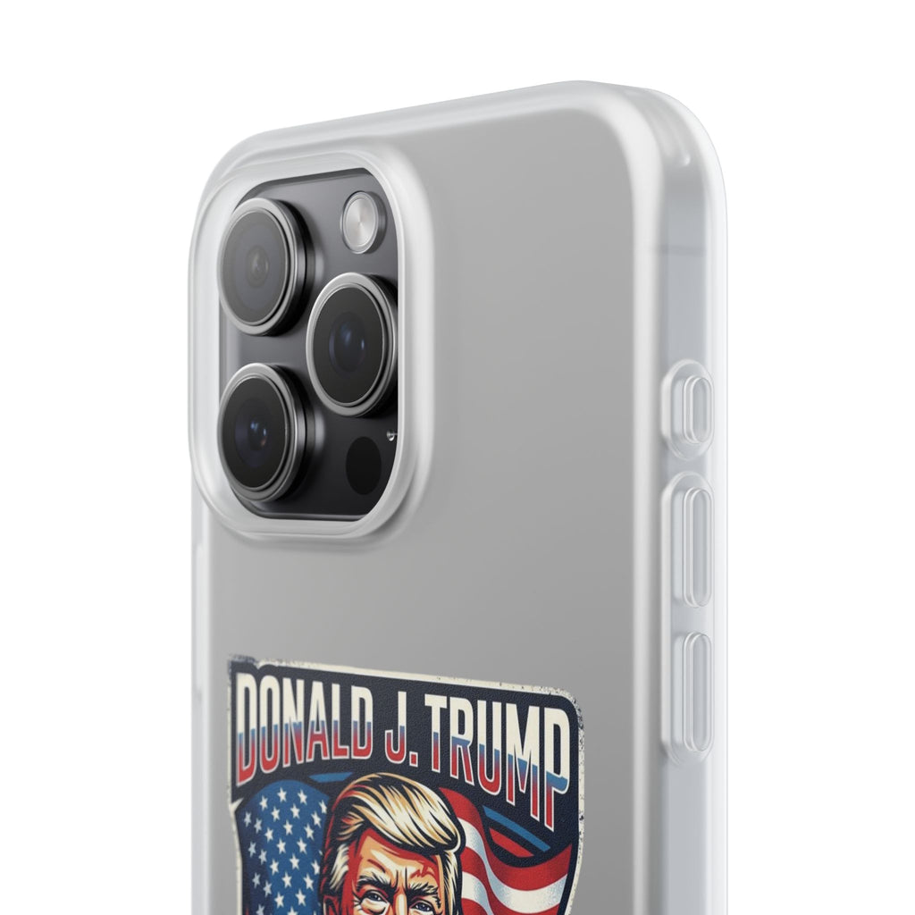 Political Phone Case — 'America First' Patriotic Shield Design