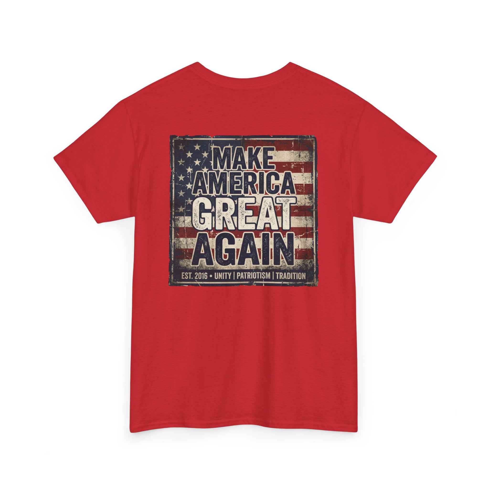 Make America Great Again T‑Shirt — Vintage Flag Patriotic Tee
