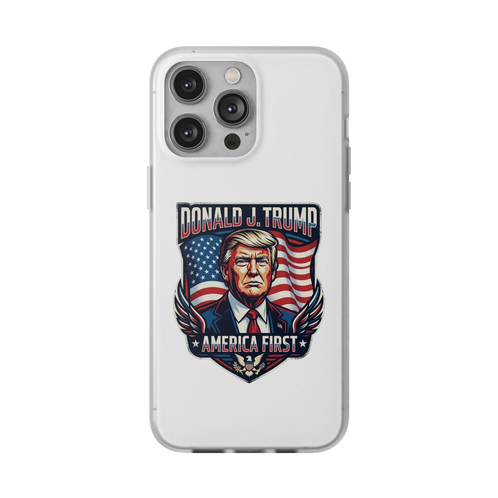 Political Phone Case — 'America First' Patriotic Shield Design