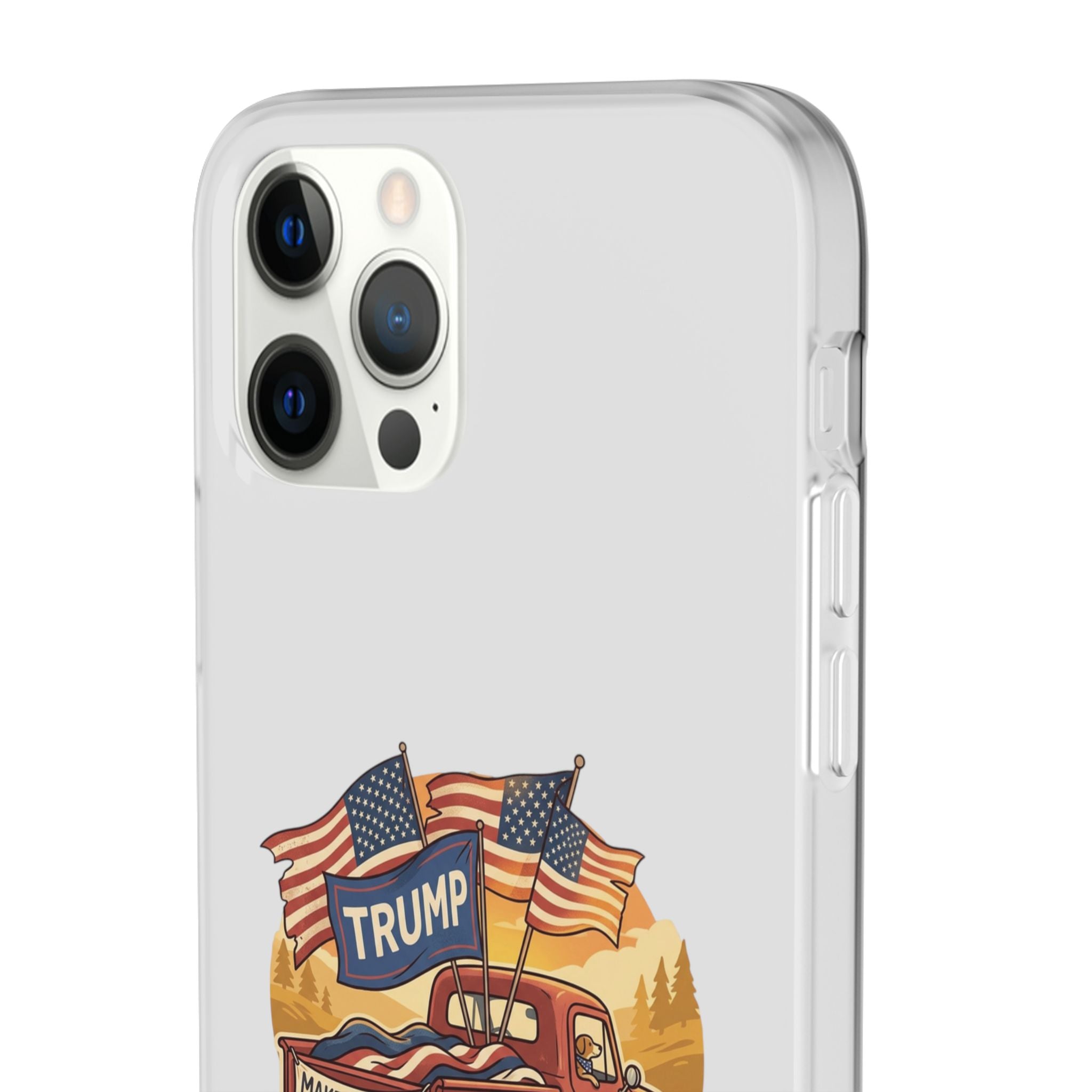 Trump Truck Phone Case — Patriotic MAGA Flag iPhone Case