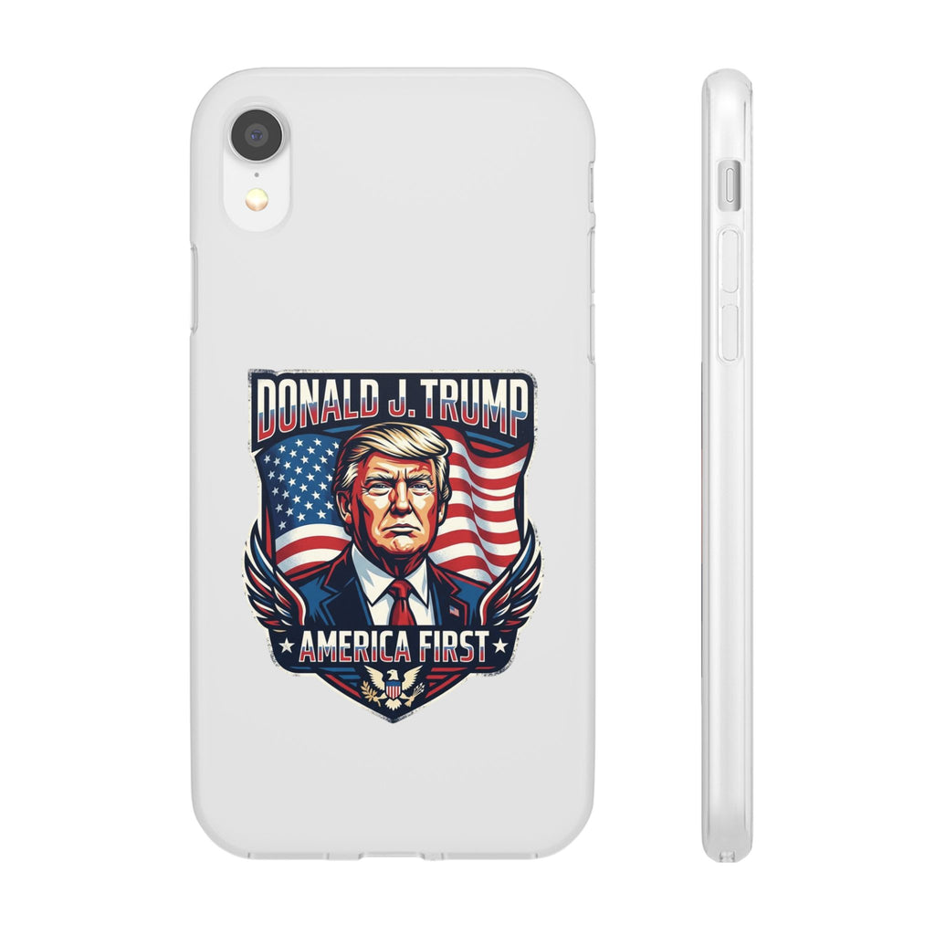 Political Phone Case — 'America First' Patriotic Shield Design