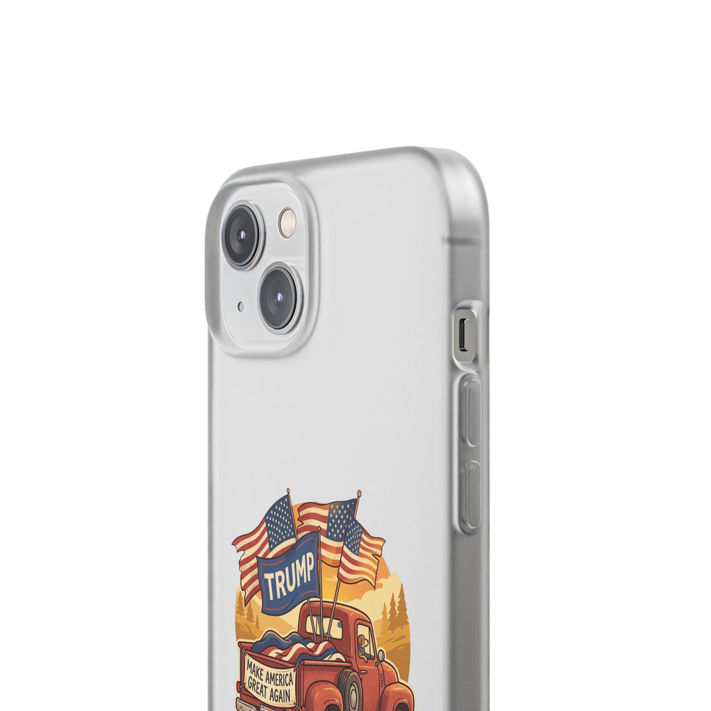 Trump Truck Phone Case — Patriotic MAGA Flag iPhone Case