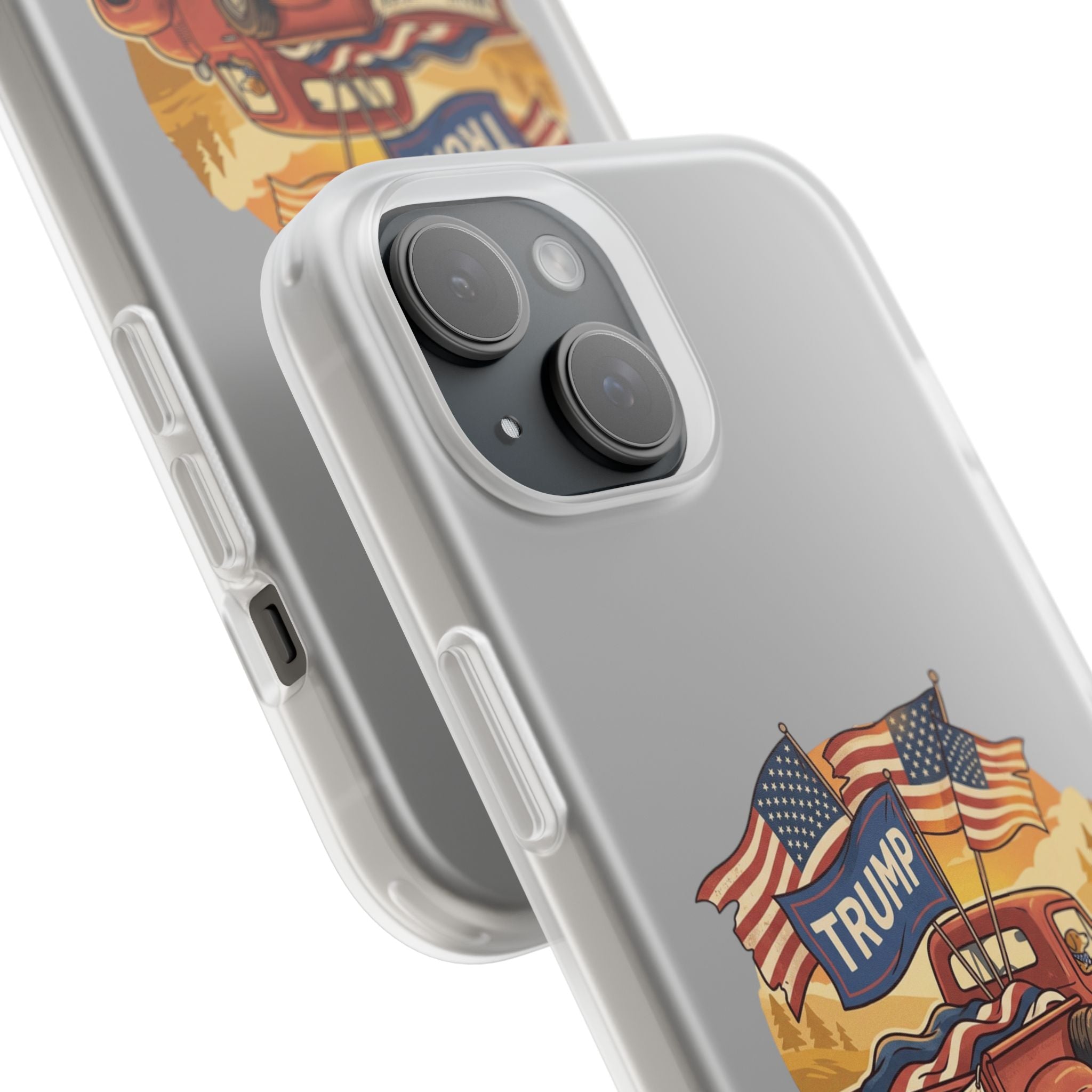 Trump Truck Phone Case — Patriotic MAGA Flag iPhone Case