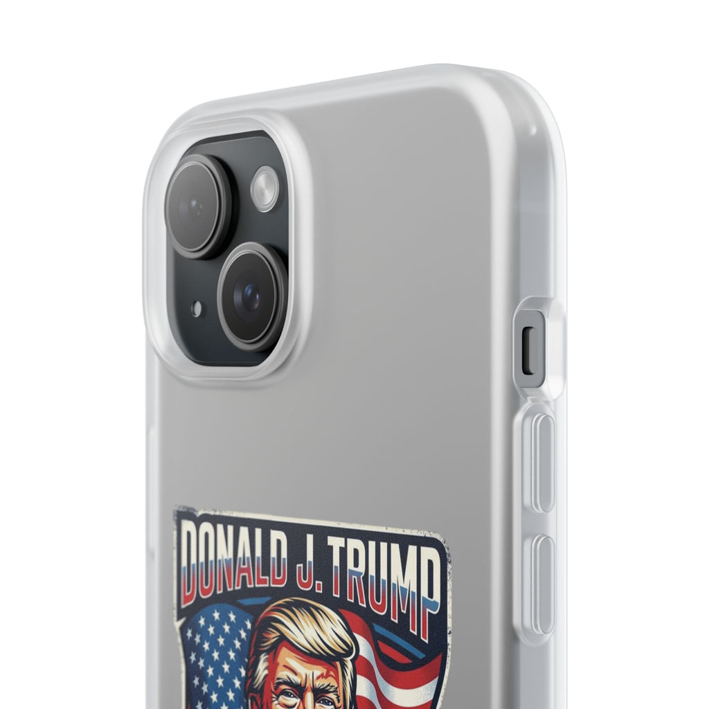 Political Phone Case — 'America First' Patriotic Shield Design