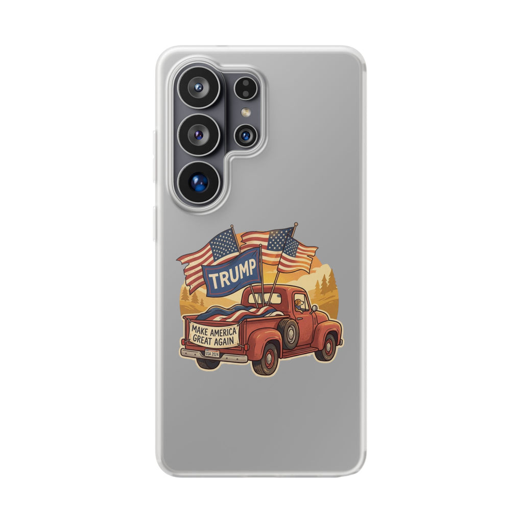 Trump Truck Phone Case — Patriotic MAGA Flag iPhone Case
