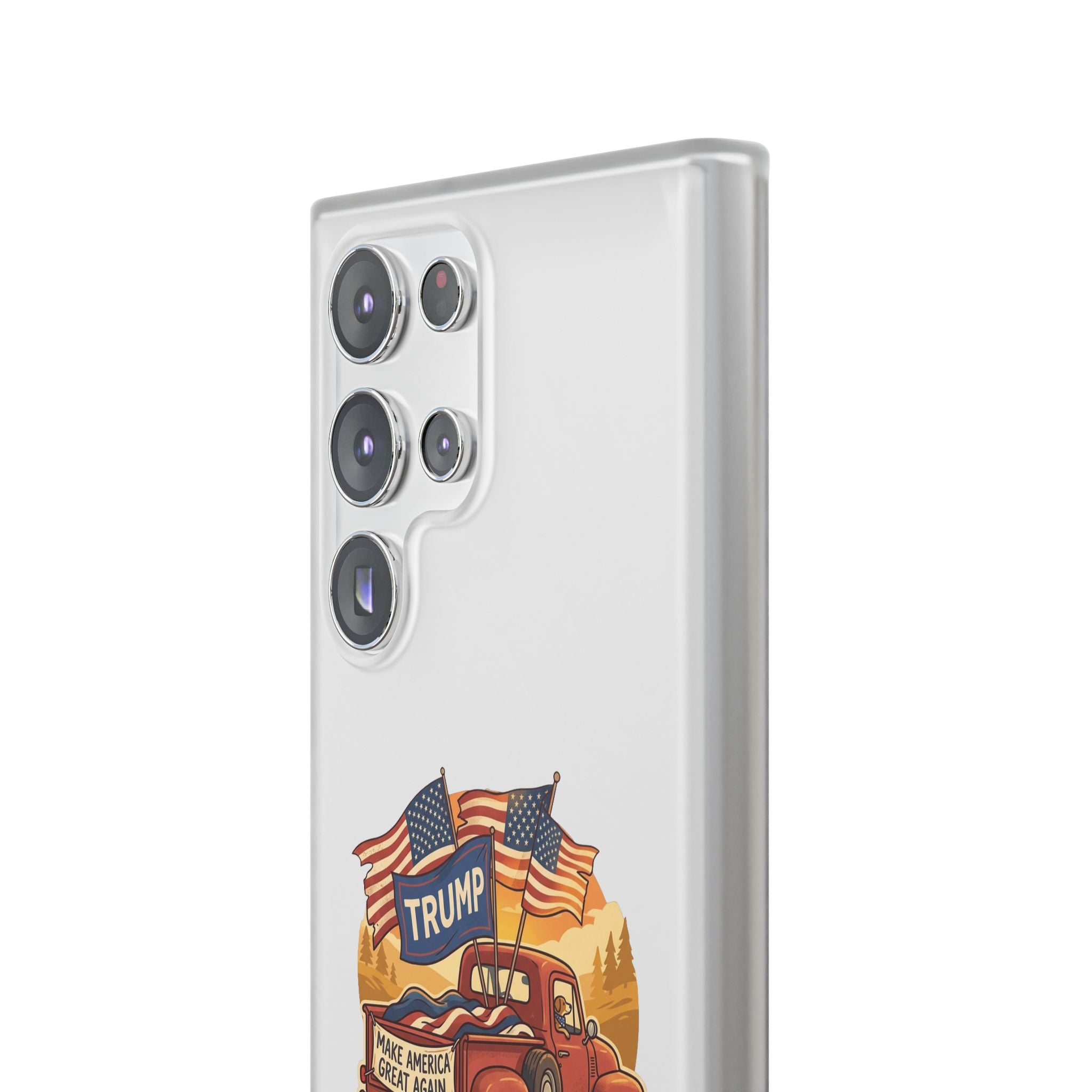 Trump Truck Phone Case — Patriotic MAGA Flag iPhone Case