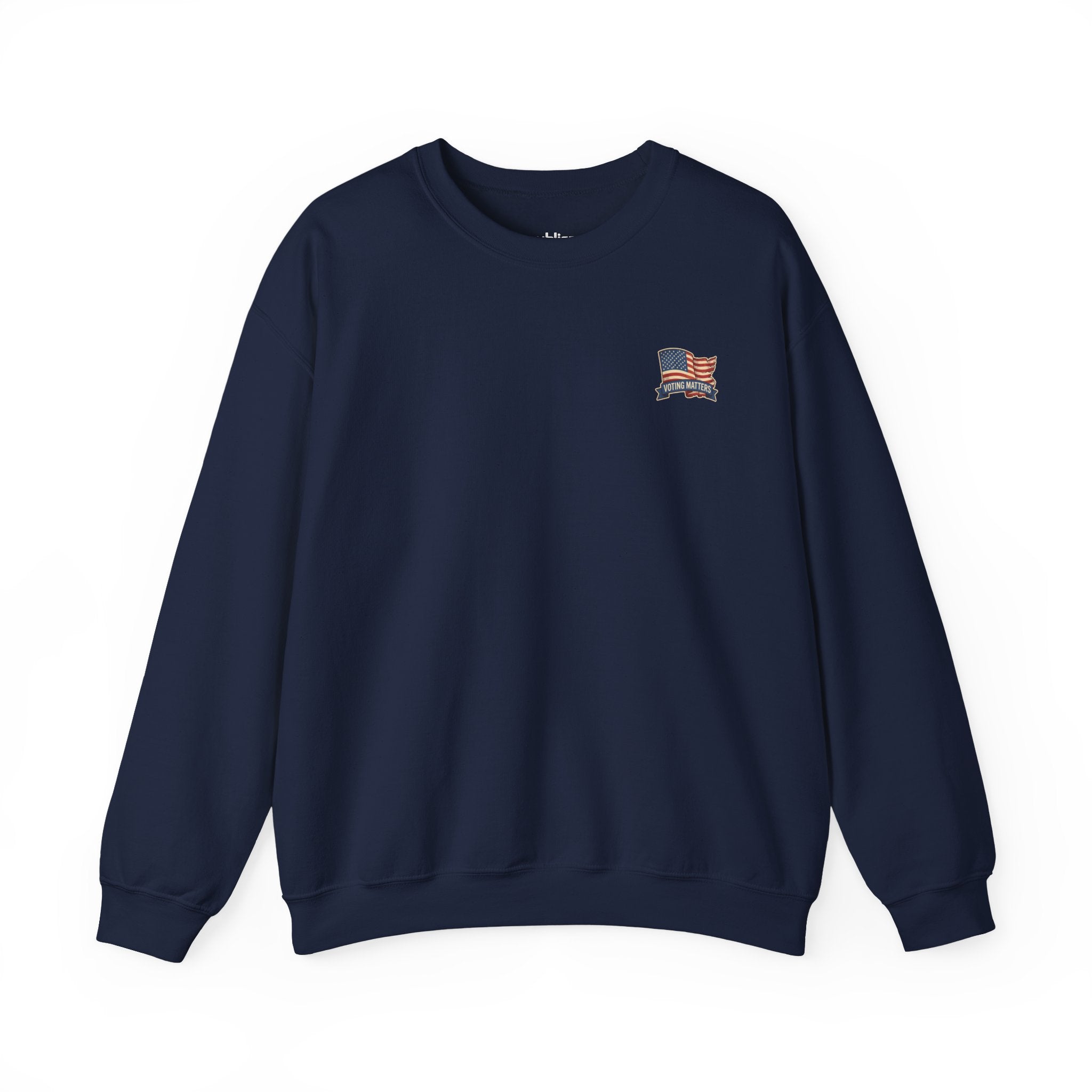 Crewneck Sweatshirt - Vintage Truck with Trump Flags | Make America Great Again Pullover