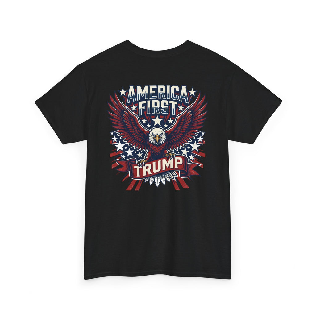America First Eagle Tee — Patriotic Flag Graphic T-Shirt