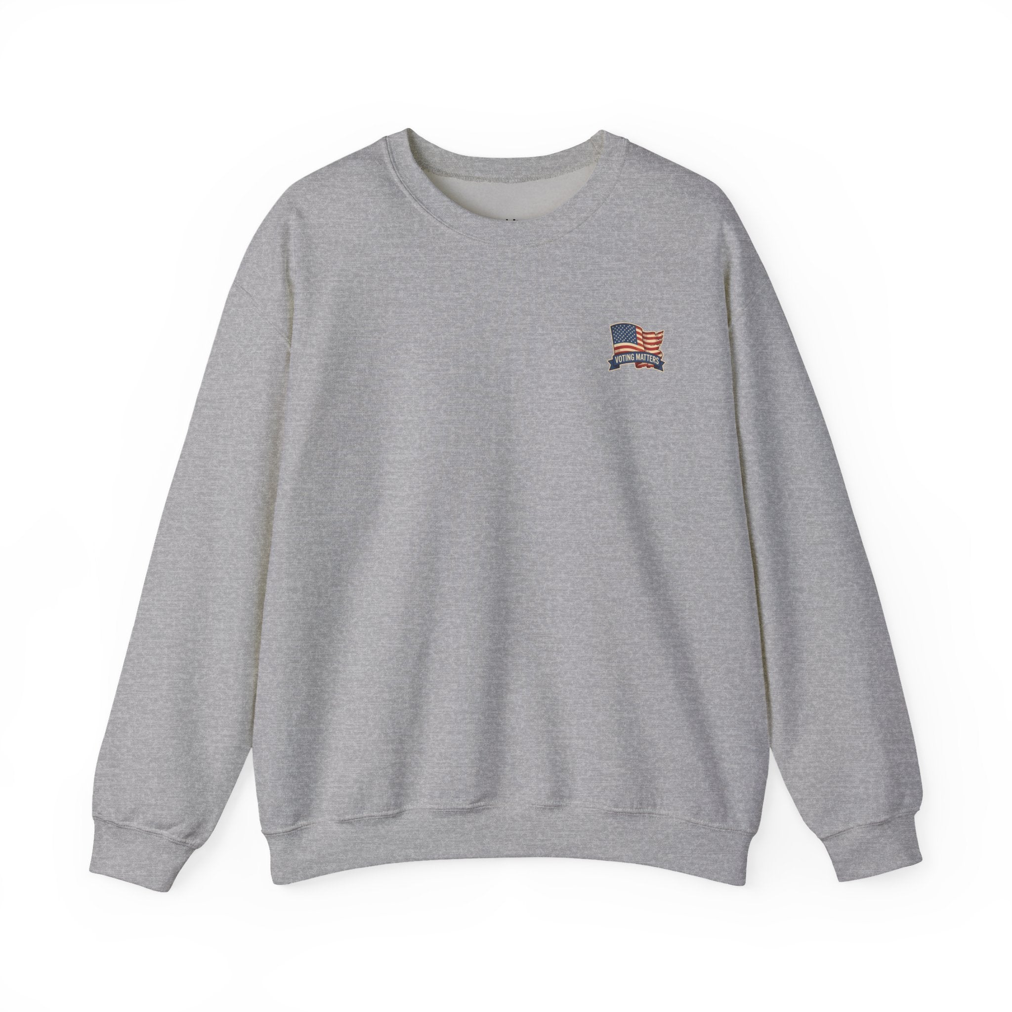 Crewneck Sweatshirt - Vintage Truck with Trump Flags | Make America Great Again Pullover