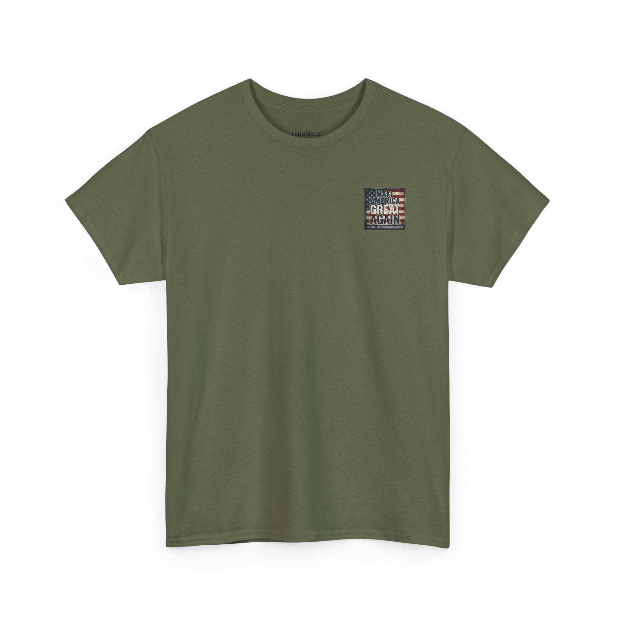 Make America Great Again T‑Shirt — Vintage Flag Patriotic Tee