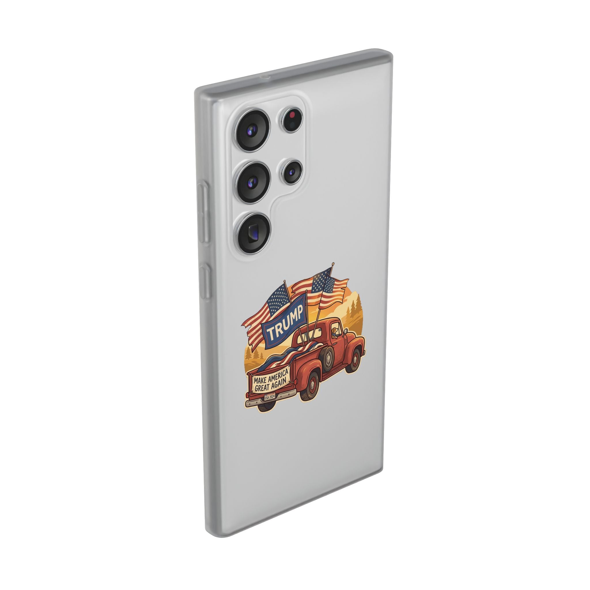 Trump Truck Phone Case — Patriotic MAGA Flag iPhone Case