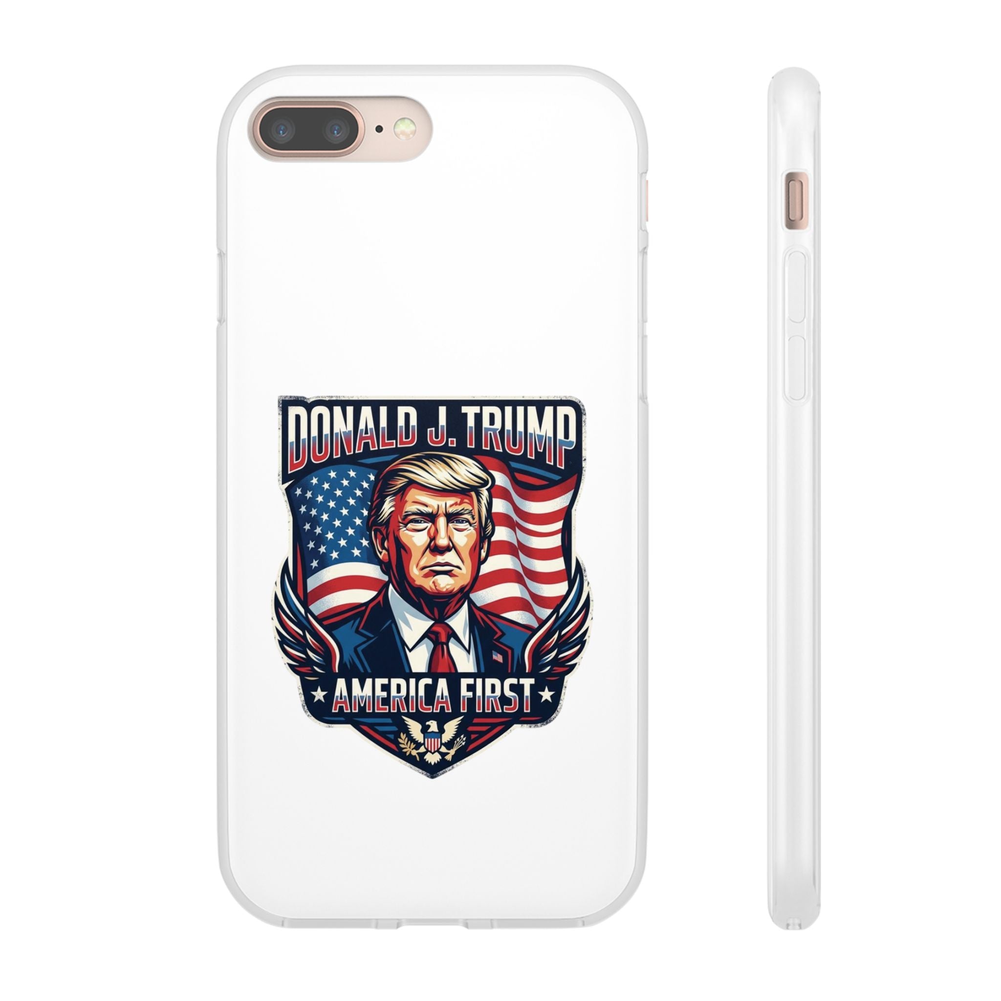 Political Phone Case — 'America First' Patriotic Shield Design