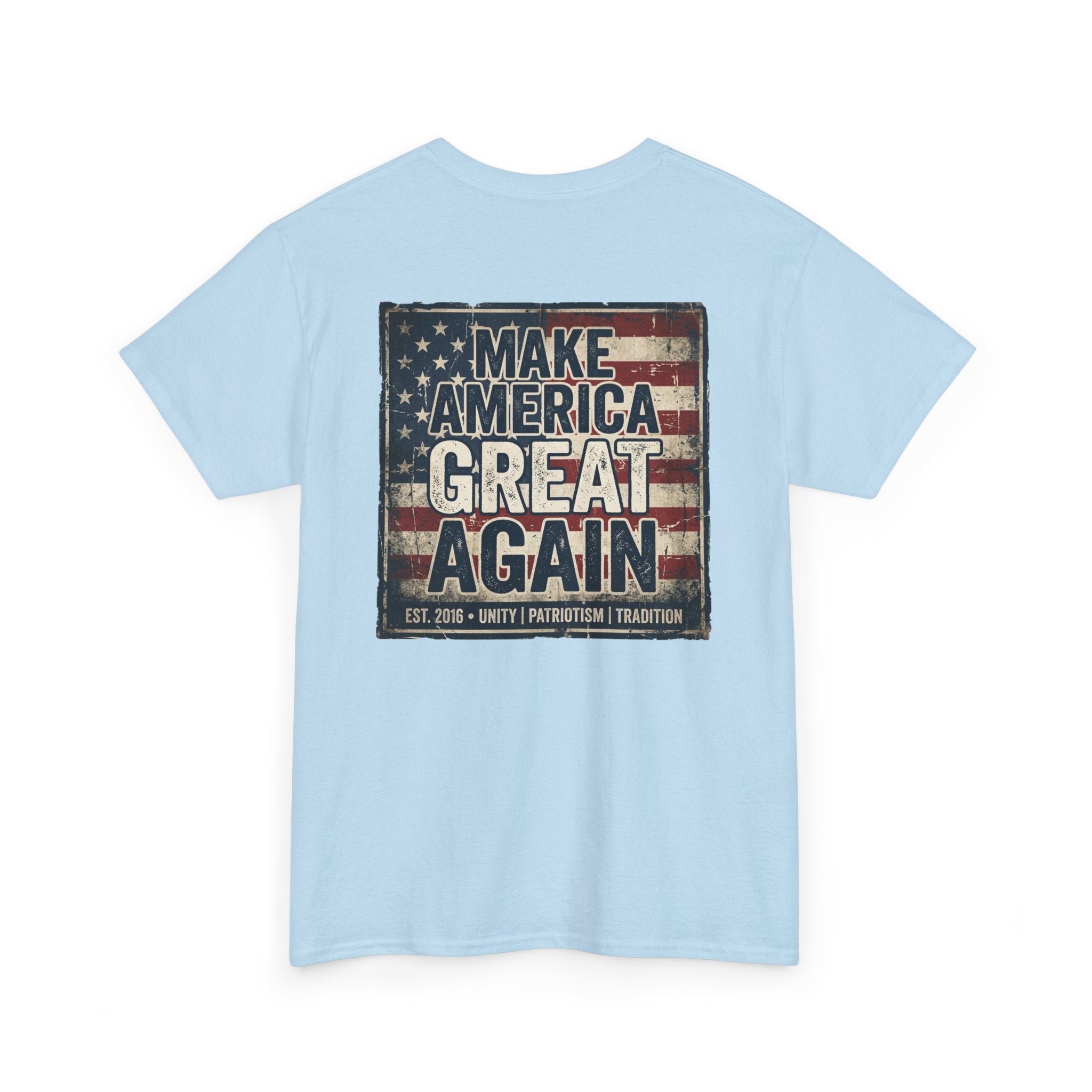 Make America Great Again T‑Shirt — Vintage Flag Patriotic Tee
