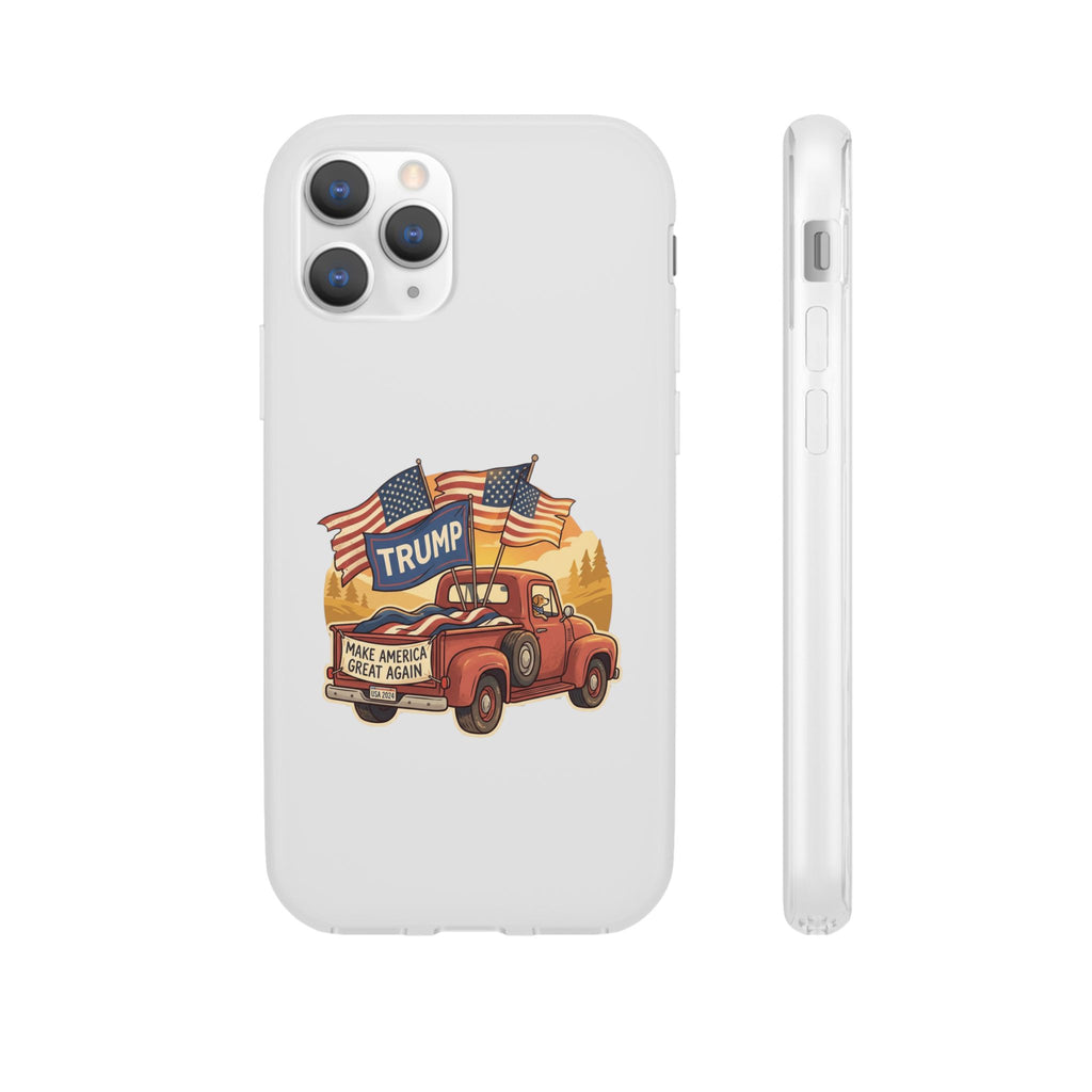 Trump Truck Phone Case — Patriotic MAGA Flag iPhone Case
