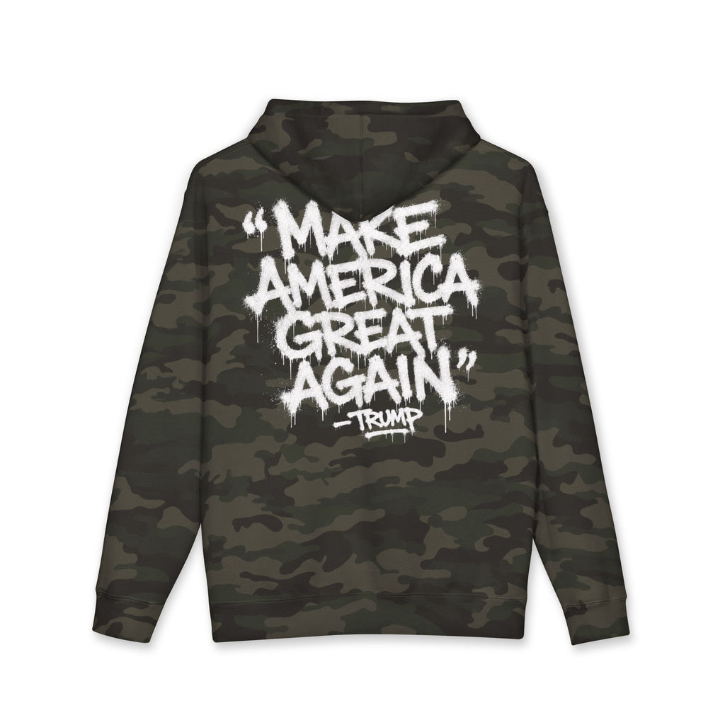 Trump Graffiti Hoodie — Urban Political Streetwear