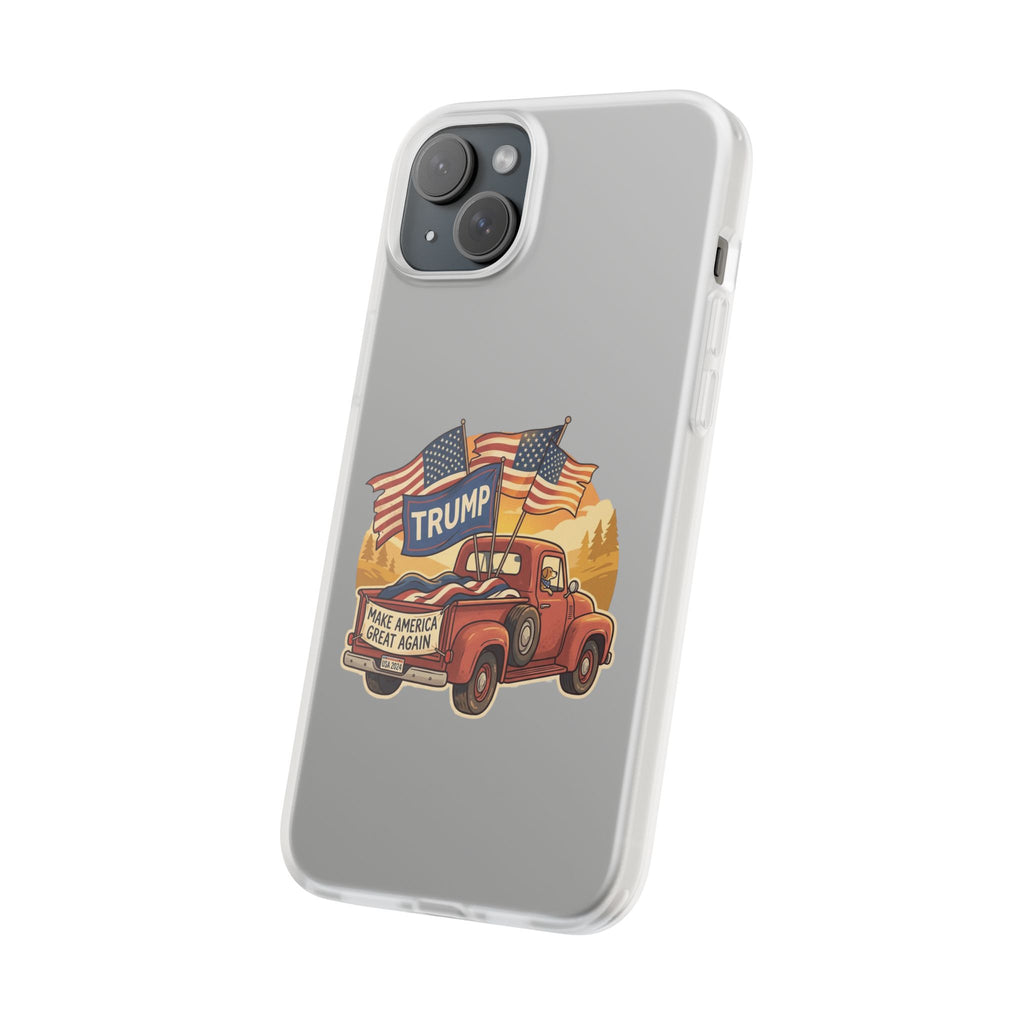Trump Truck Phone Case — Patriotic MAGA Flag iPhone Case