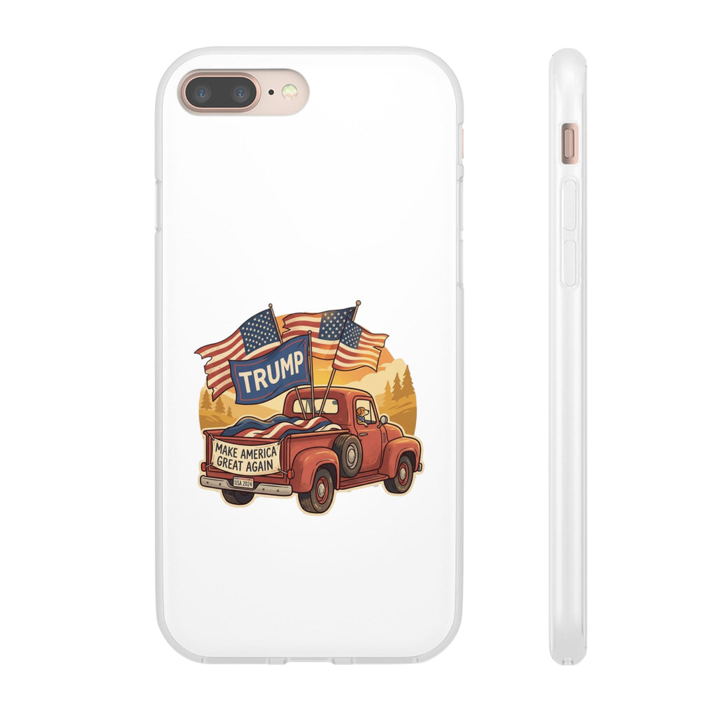 Trump Truck Phone Case — Patriotic MAGA Flag iPhone Case