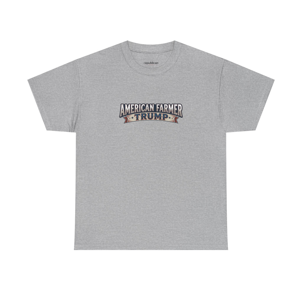 American Farmer Trump T-Shirt – Patriotic Tractor Graphic Tee