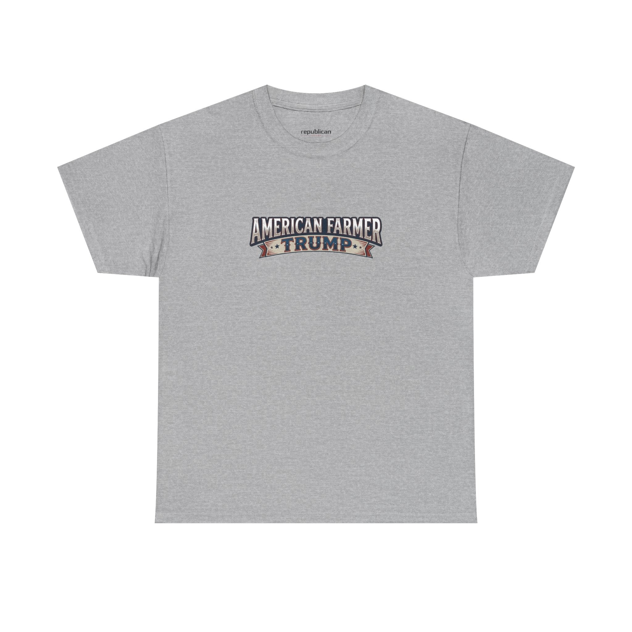 American Farmer Trump T-Shirt – Patriotic Tractor Graphic Tee