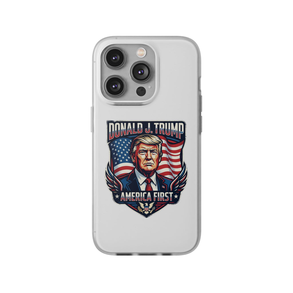Political Phone Case — 'America First' Patriotic Shield Design