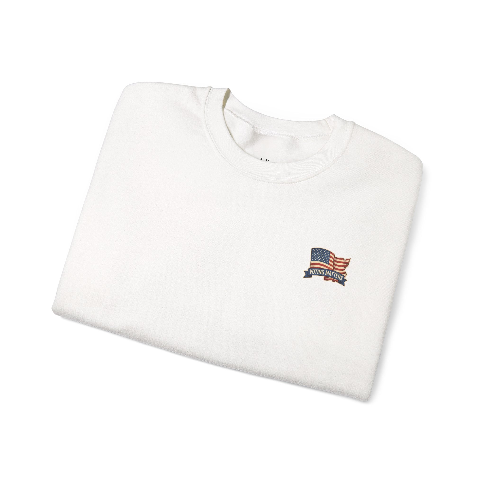 Crewneck Sweatshirt - Vintage Truck with Trump Flags | Make America Great Again Pullover