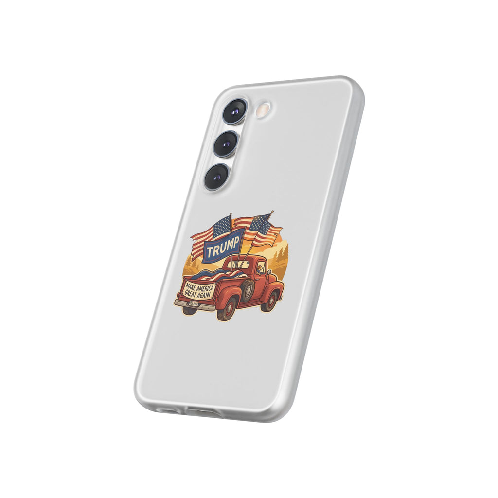 Trump Truck Phone Case — Patriotic MAGA Flag iPhone Case