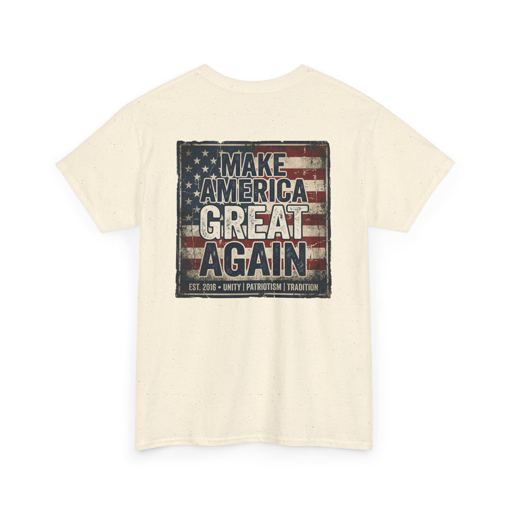 Make America Great Again T‑Shirt — Vintage Flag Patriotic Tee