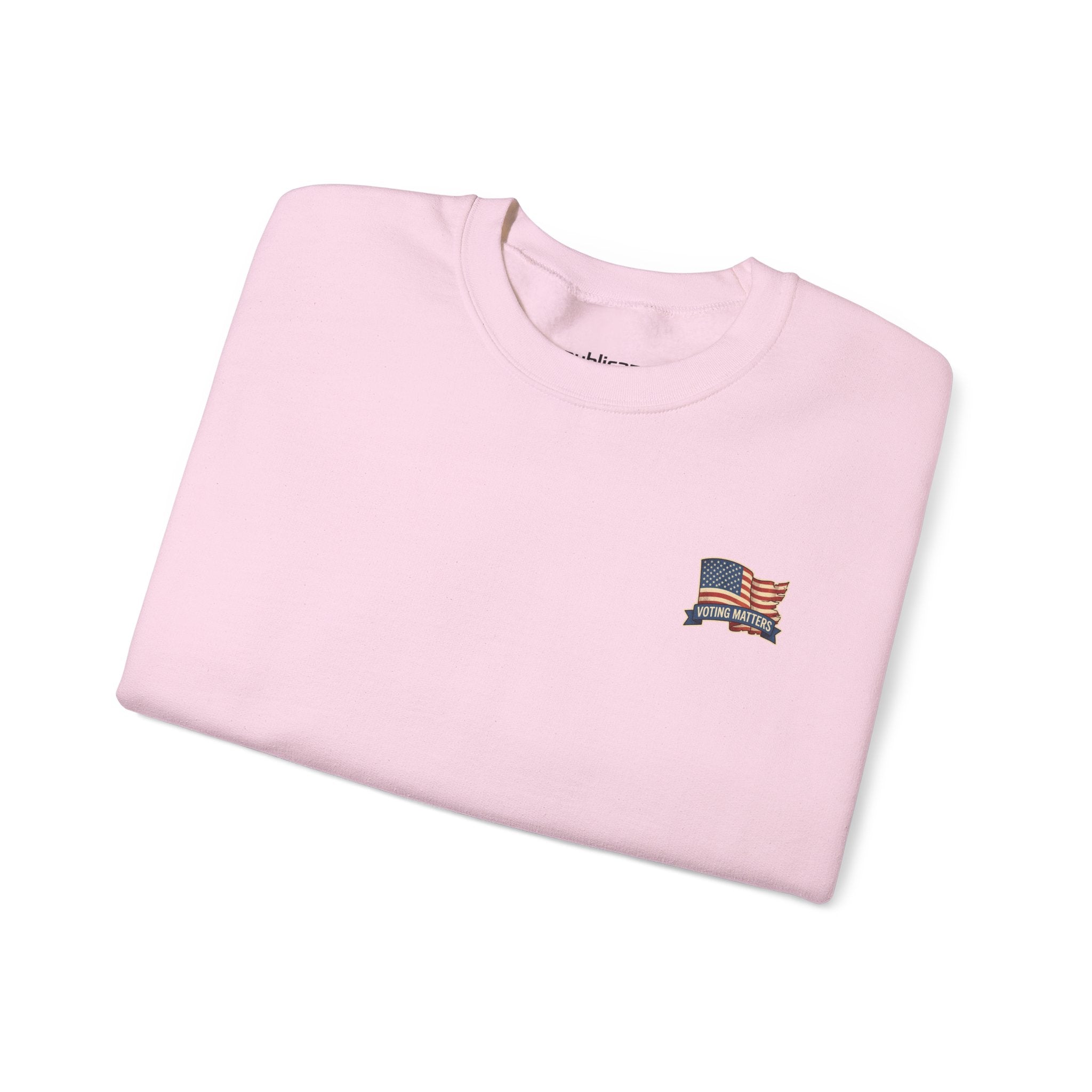 Crewneck Sweatshirt - Vintage Truck with Trump Flags | Make America Great Again Pullover