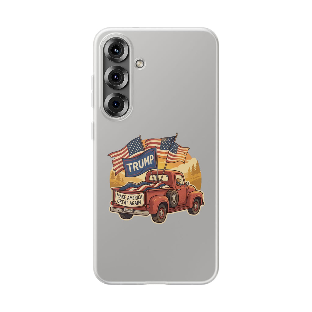 Trump Truck Phone Case — Patriotic MAGA Flag iPhone Case