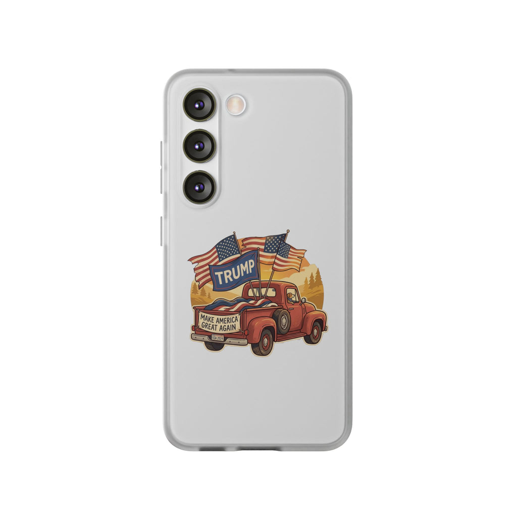 Trump Truck Phone Case — Patriotic MAGA Flag iPhone Case