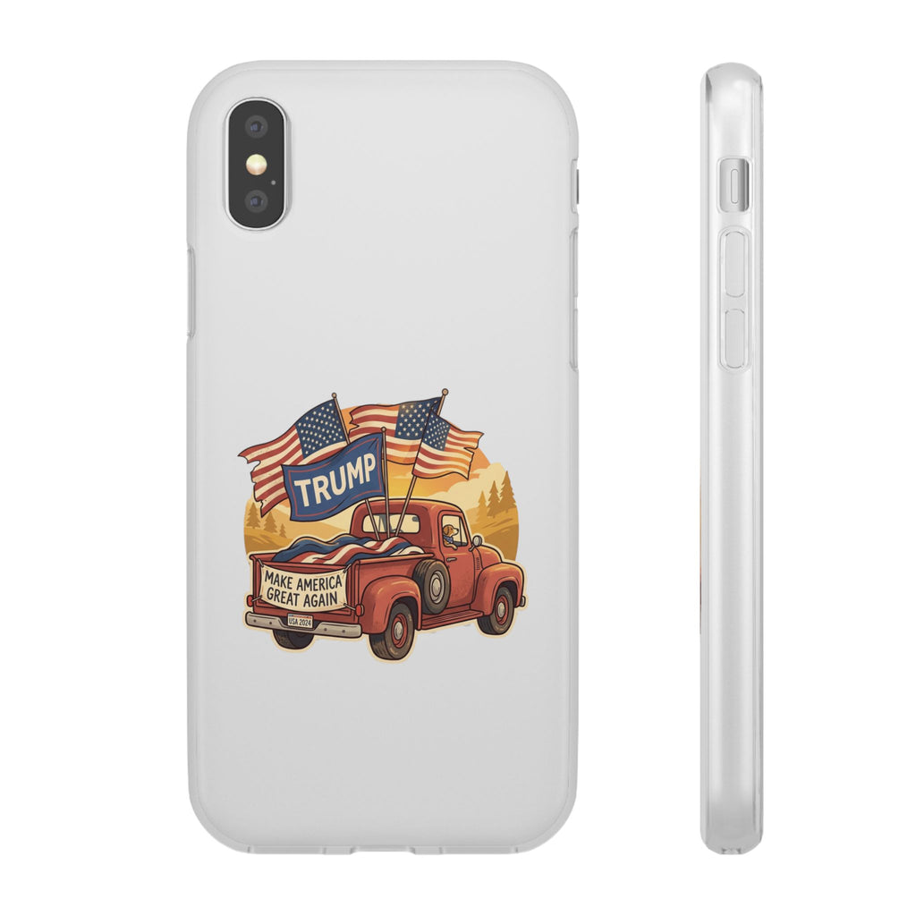 Trump Truck Phone Case — Patriotic MAGA Flag iPhone Case